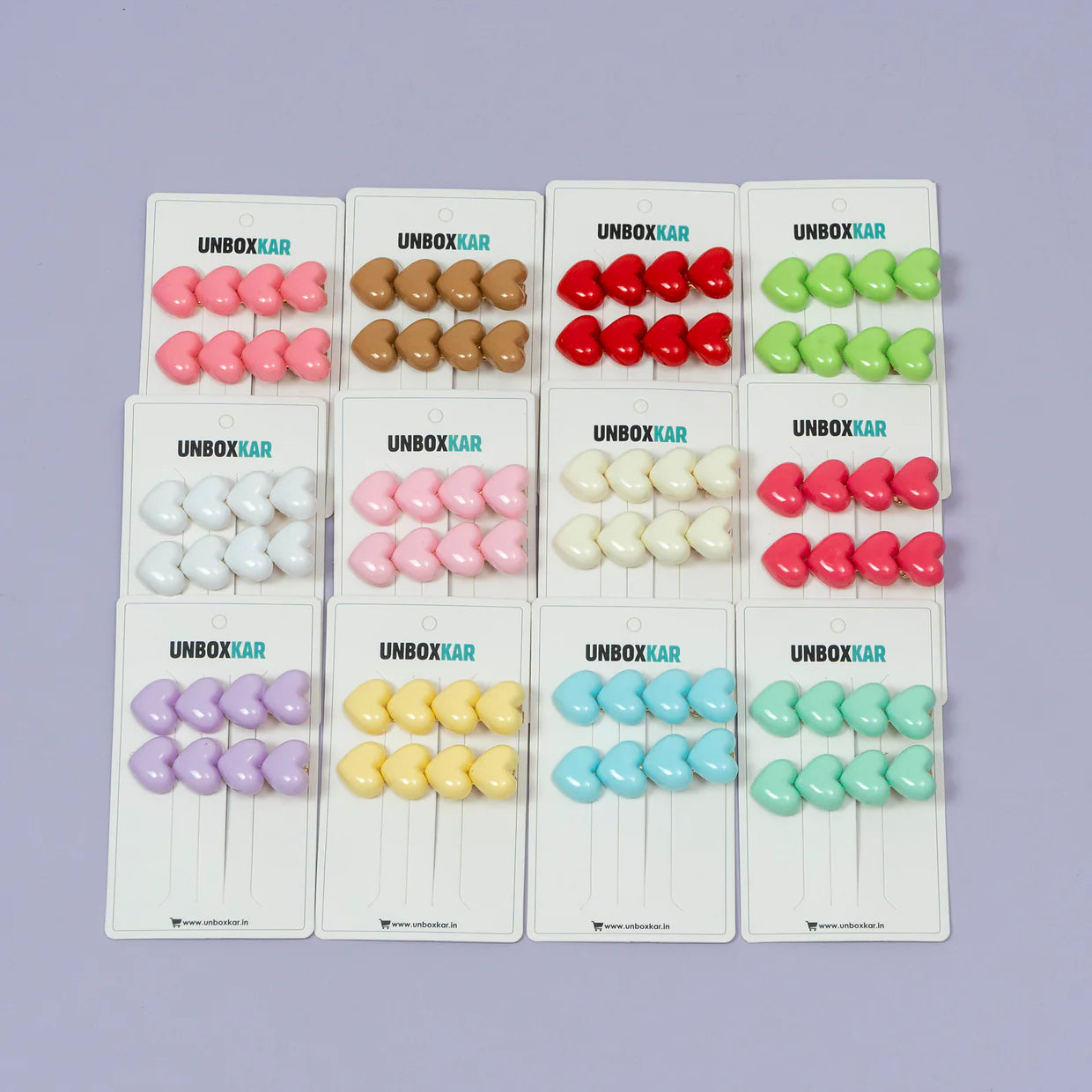 Heart Gloss Hair Pins