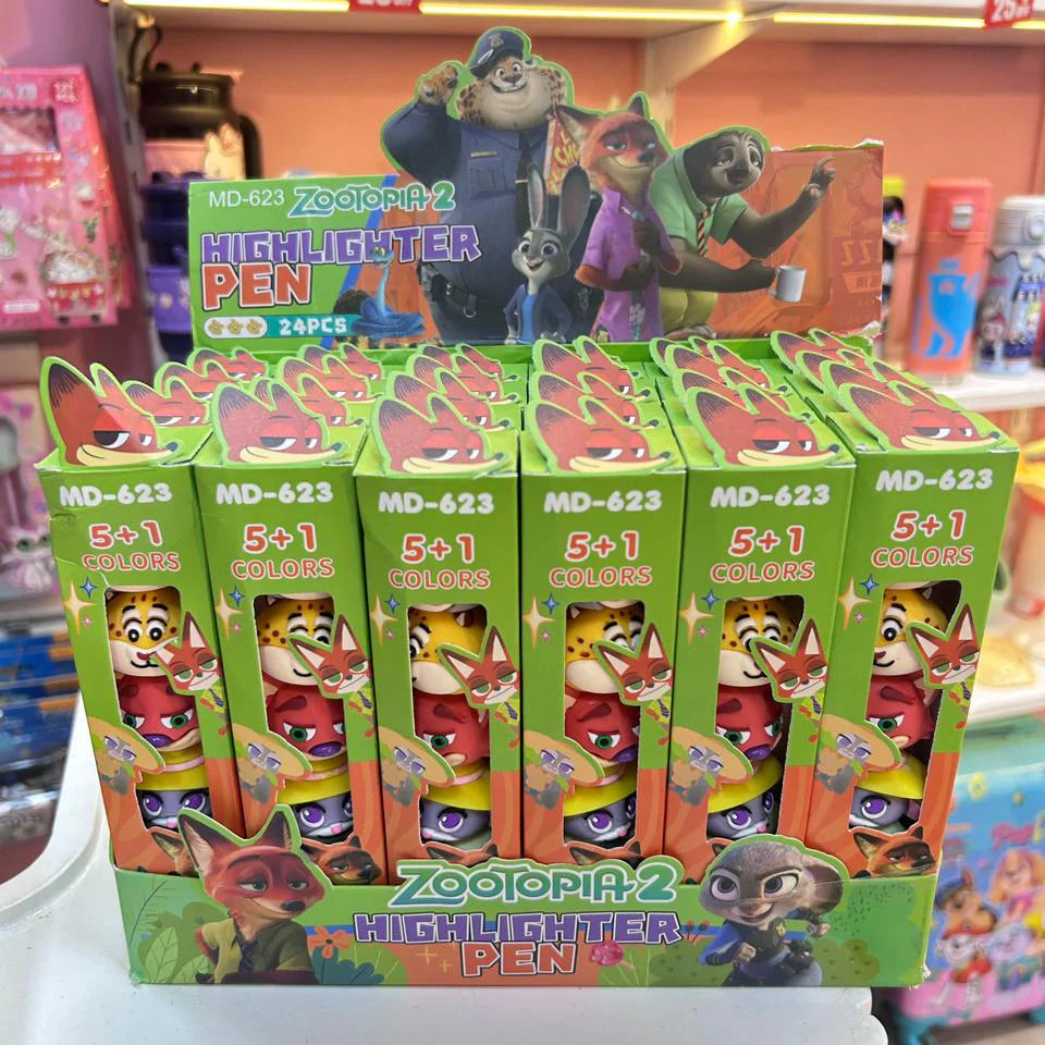 zootopia Stackable Fluorescent Pen