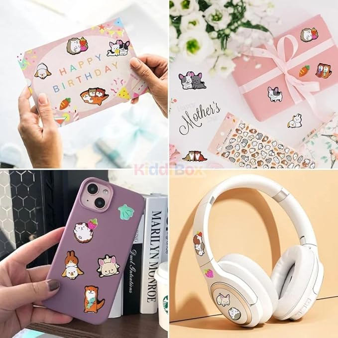 KiddiBox Puffy Animal Stickers