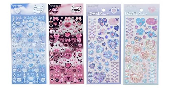 Cute Heart & Bow Sticker