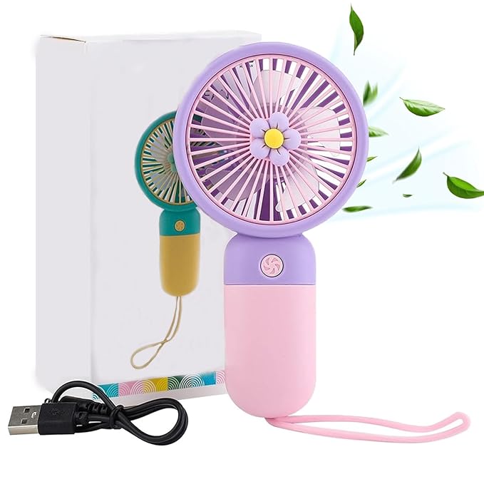ASTHETIC BLITZ , Mini Portable Rechargeable Fan