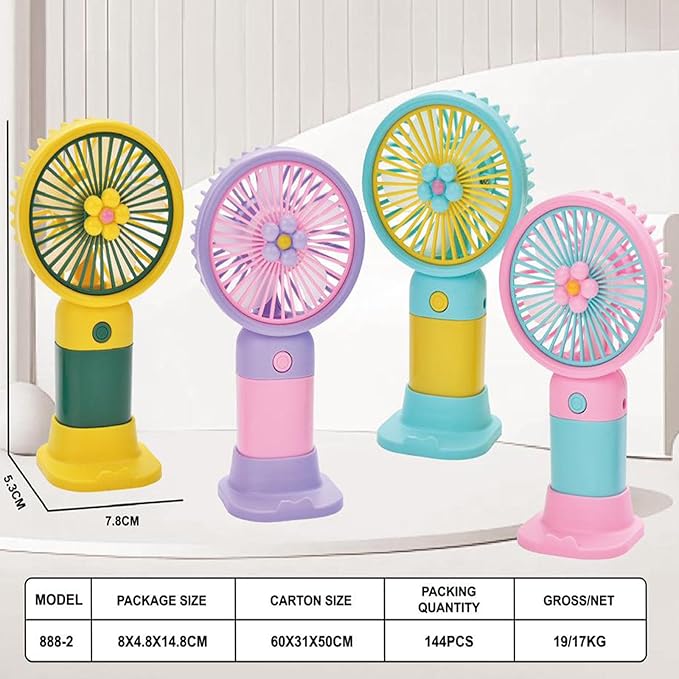 ASTHETIC BLITZ , Mini Portable Rechargeable Fan