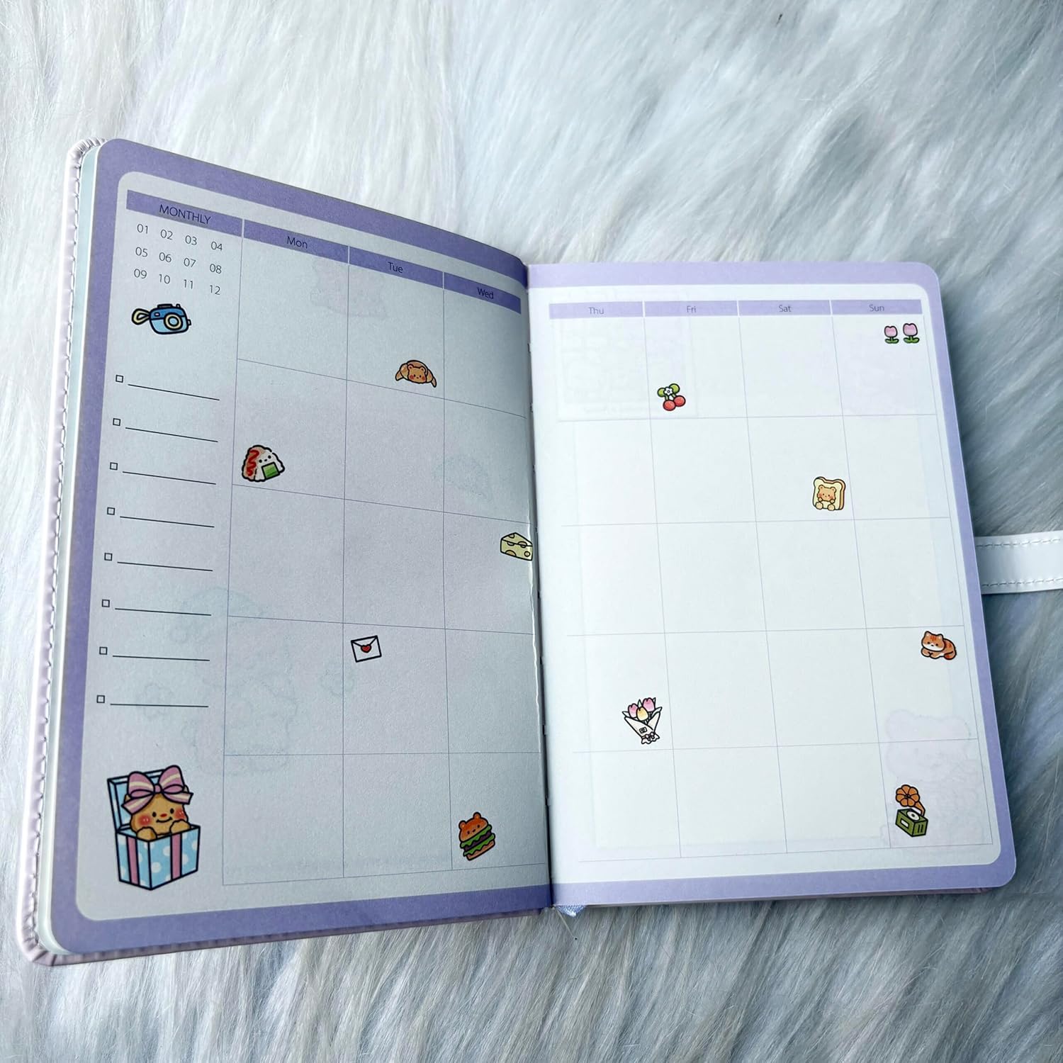 Alokik Kawaii Luck Bear Diary with Window Shaker Cover