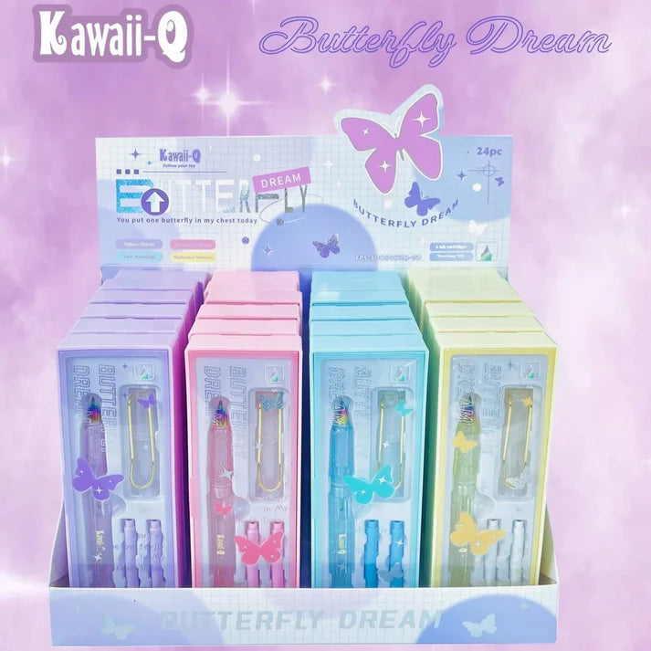 Kawaii Rainbow Fountain Pen Set