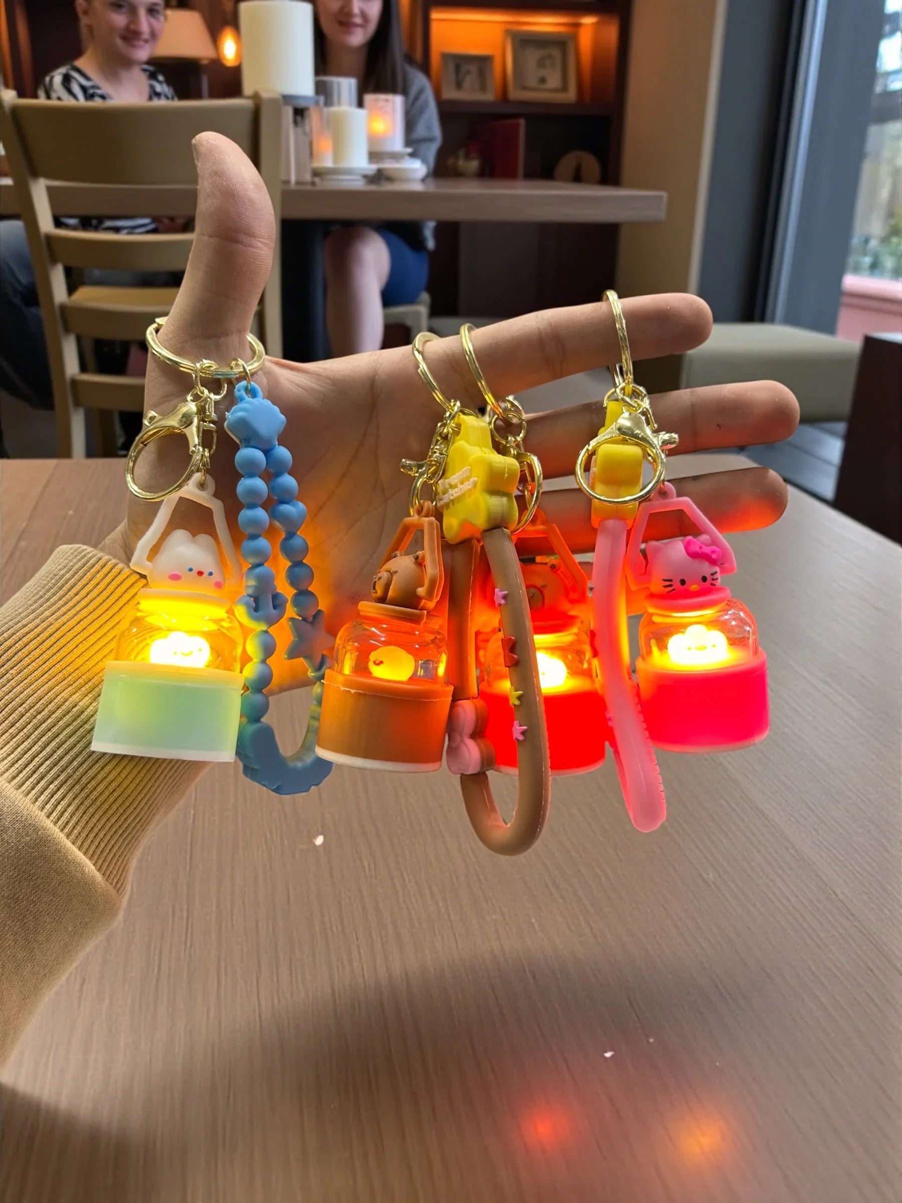 Kawaii Mini Lantern LED Keychain