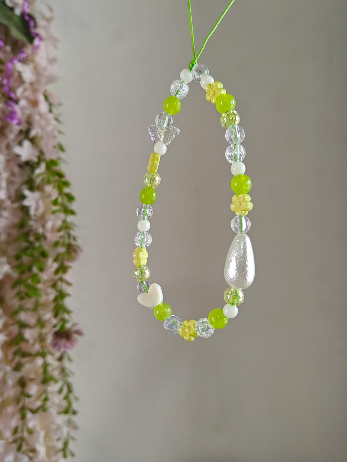 Green sea forest vibe phone charm