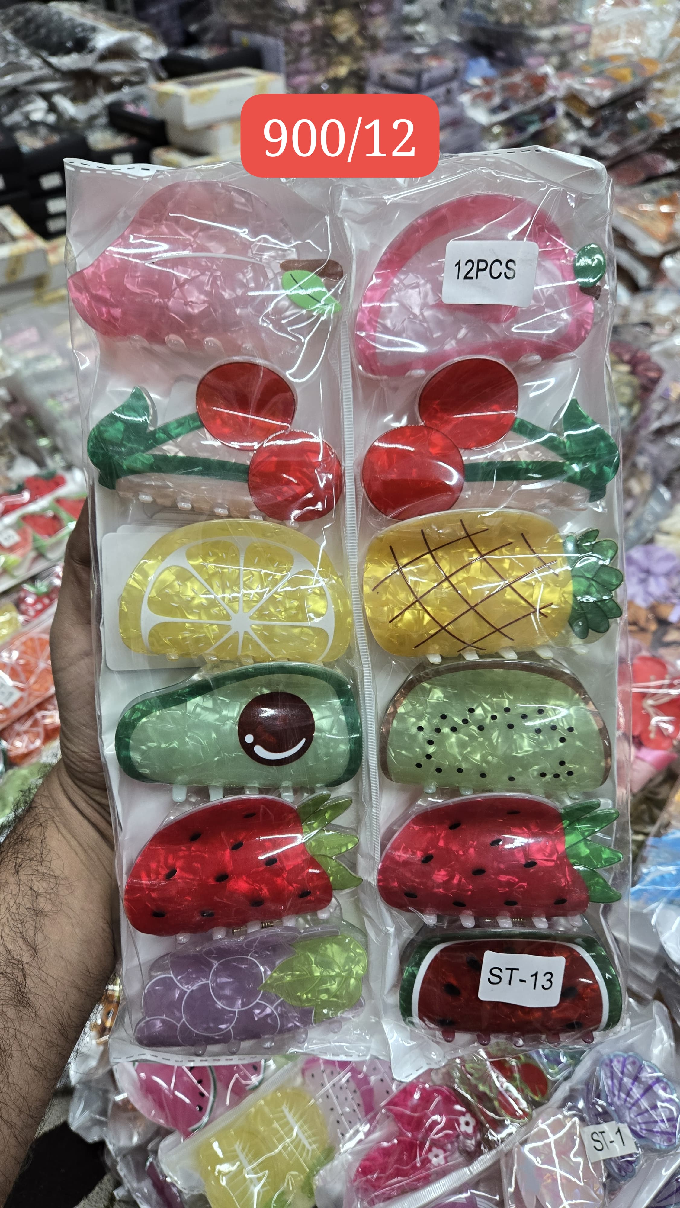 Fruit themed korean hair clutcher