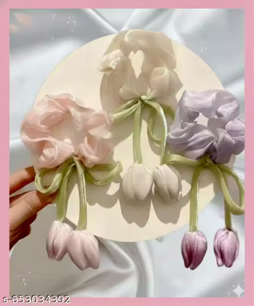 New Tulip Ribbon Hair Band - 2pcs