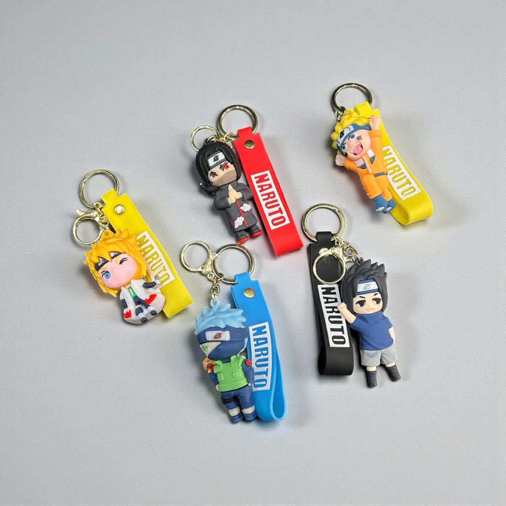 Silicon rubber naruto keychain