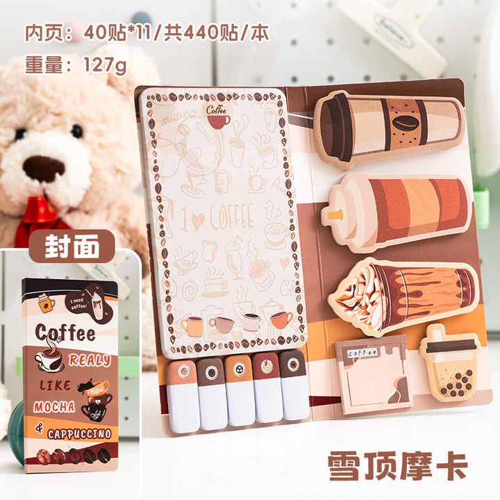 Coffee or Bakery Printed Sticky Notes
